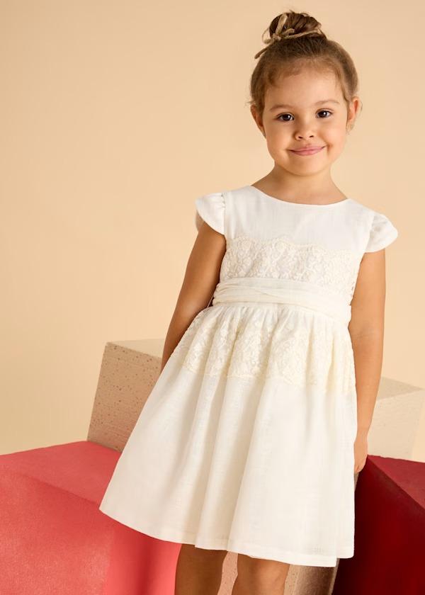 Vestido 51Crudo/52Rosado F.3911 MAYORAL