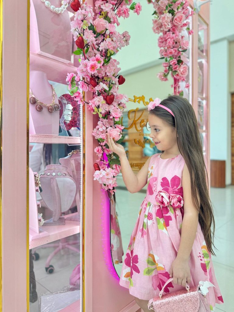 Vestido Estampado de Flores 88Nude/89Fuscia F.3911 MAYORAL