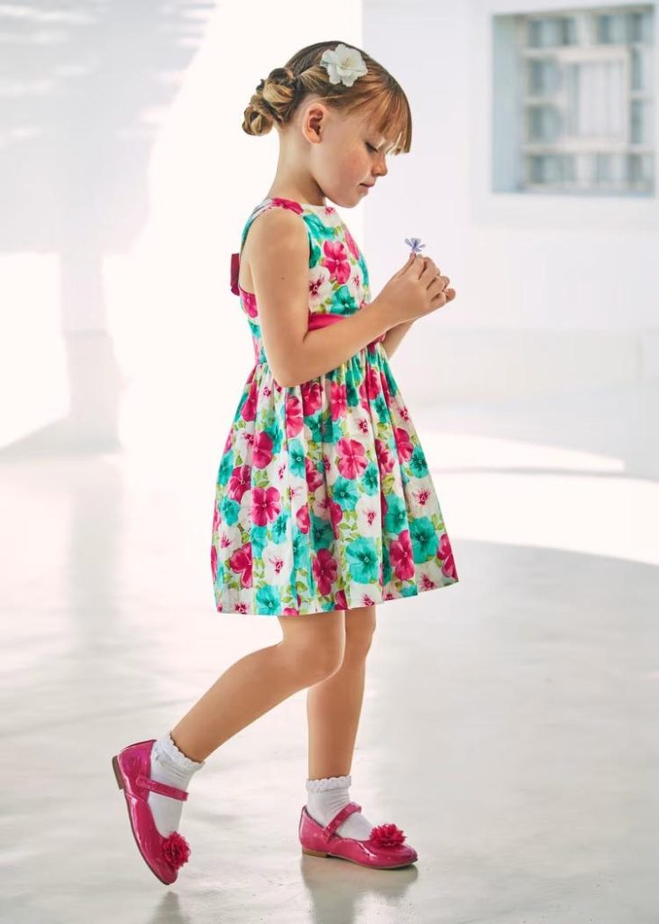 Vestido Estampado Floral 67Fucsia F.3919 MAYORAL