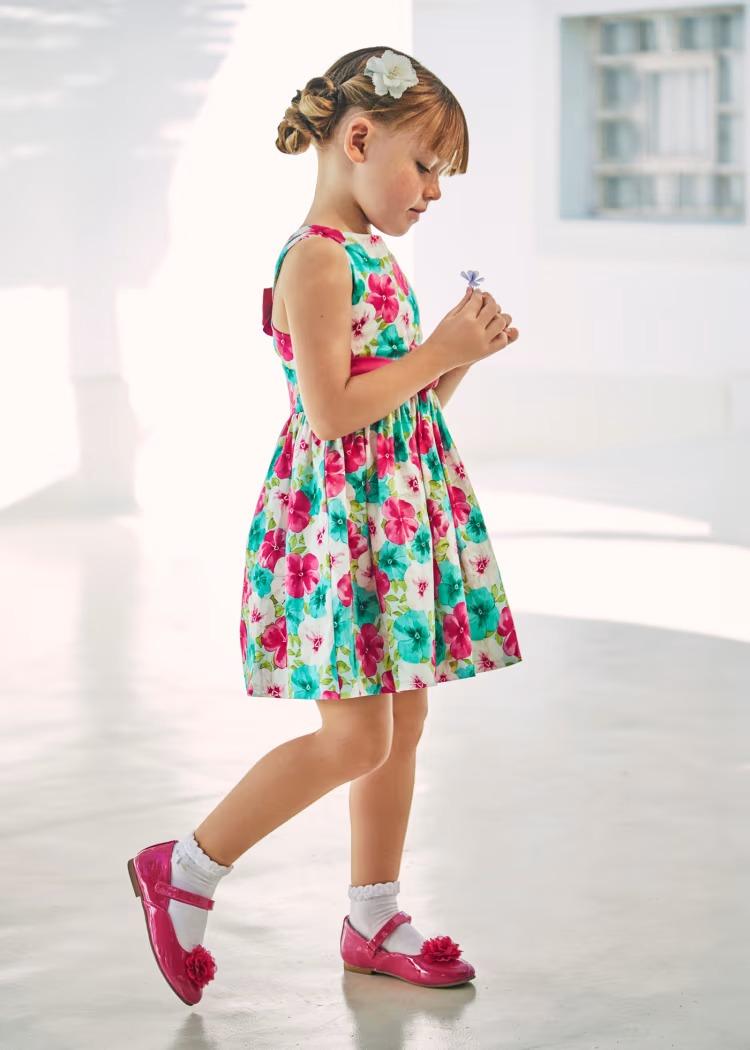 Vestido Estampado Floral 67Fucsia F.3919 MAYORAL