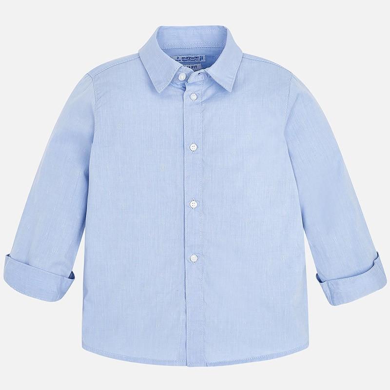 Camisa Manga Larga 90 Celeste F.4142