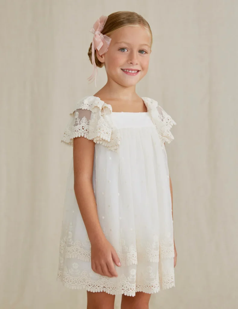 Vestido Crema F.5023 Abel Y Lula