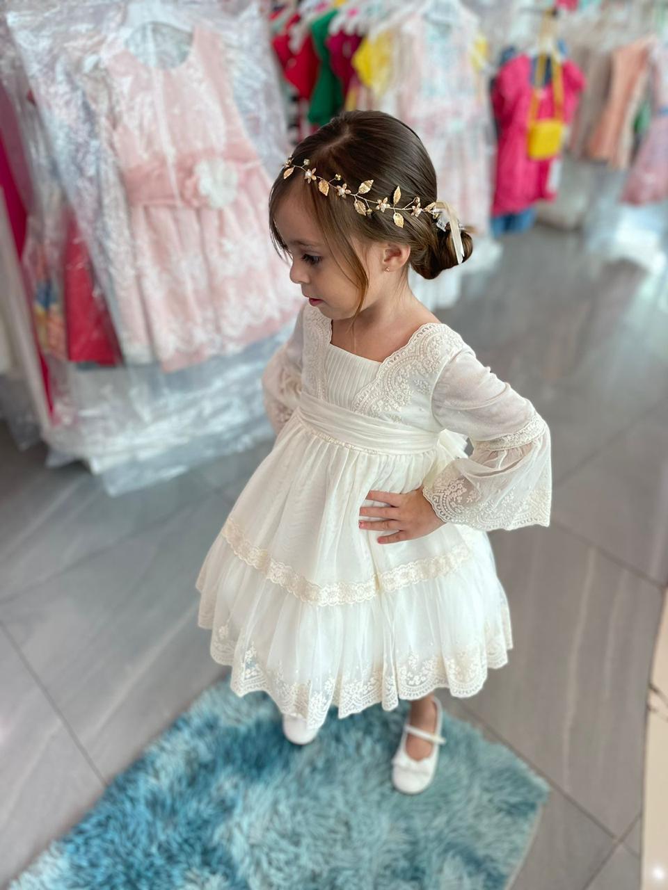 Vestido de Ceremonia Crudo F.5036 ABEL Y LULA - Image 2
