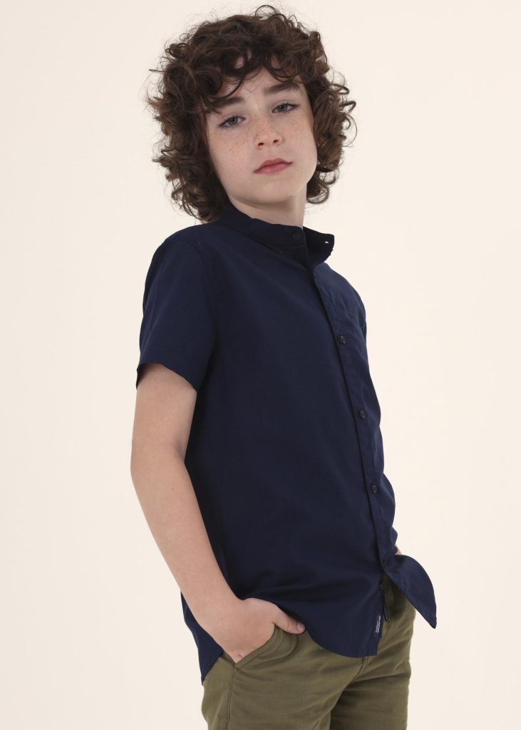 Camisa MC Marino/Blanco/Celeste F.6113 MAYORAL