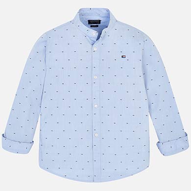 Camisa ML 19Lavanda/20Blanco F.6132 MAYORAL - Image 2