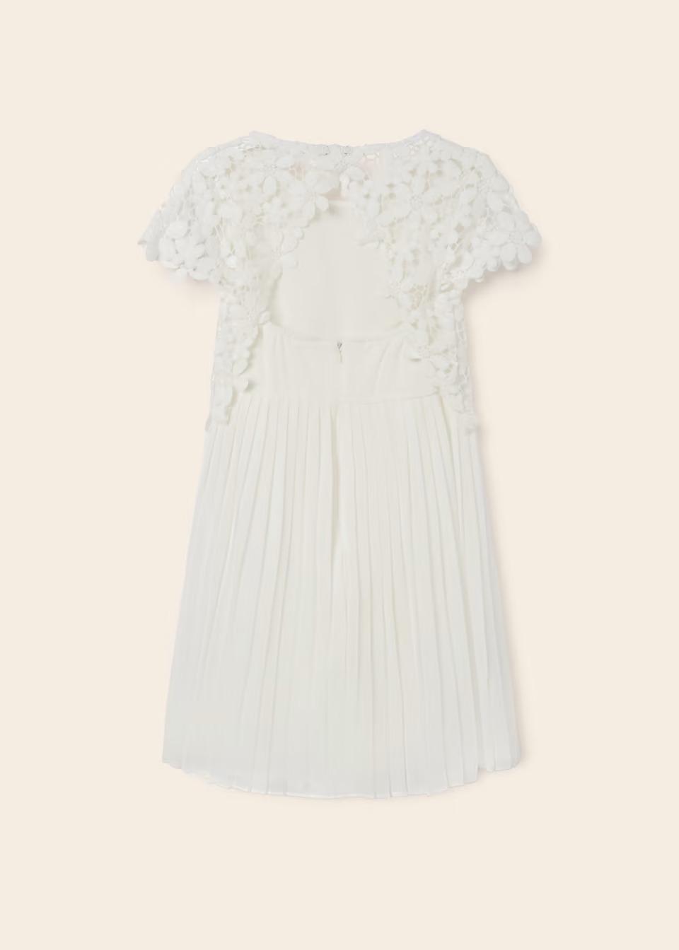 Vestido de Guipur Crudo/Mimosa F.6916 MAYORAL - Image 7
