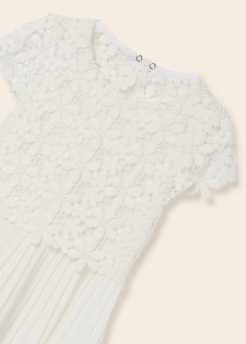 Vestido de Guipur Crudo/Mimosa F.6916 MAYORAL - Image 6