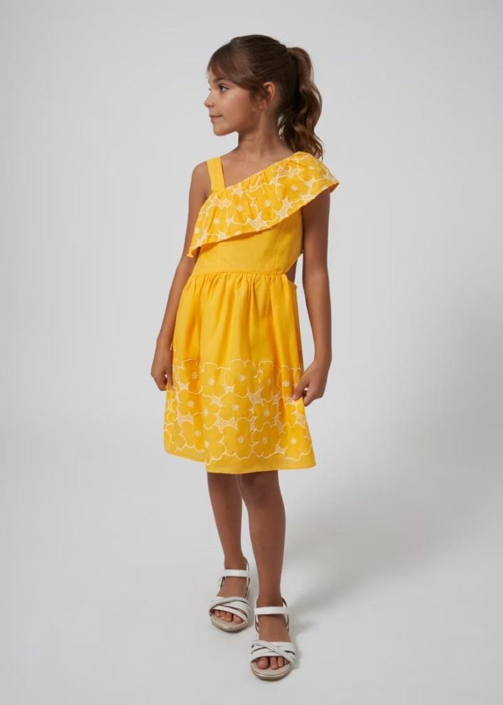Vestido Bordado 14Platano/15Teja F.6963 MAYORAL