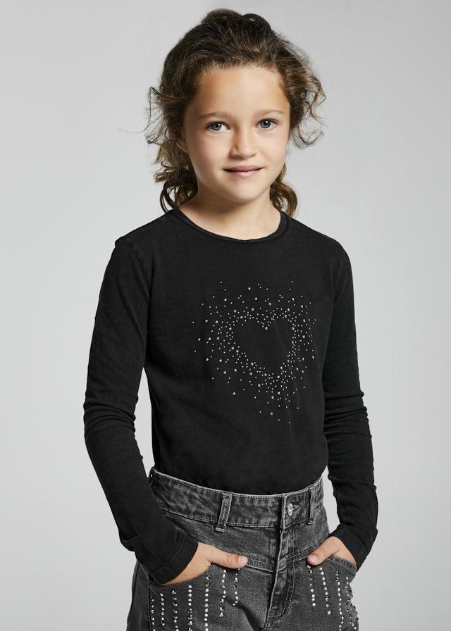 Blusa Manga Larga Negro F.7088 MAYORAL