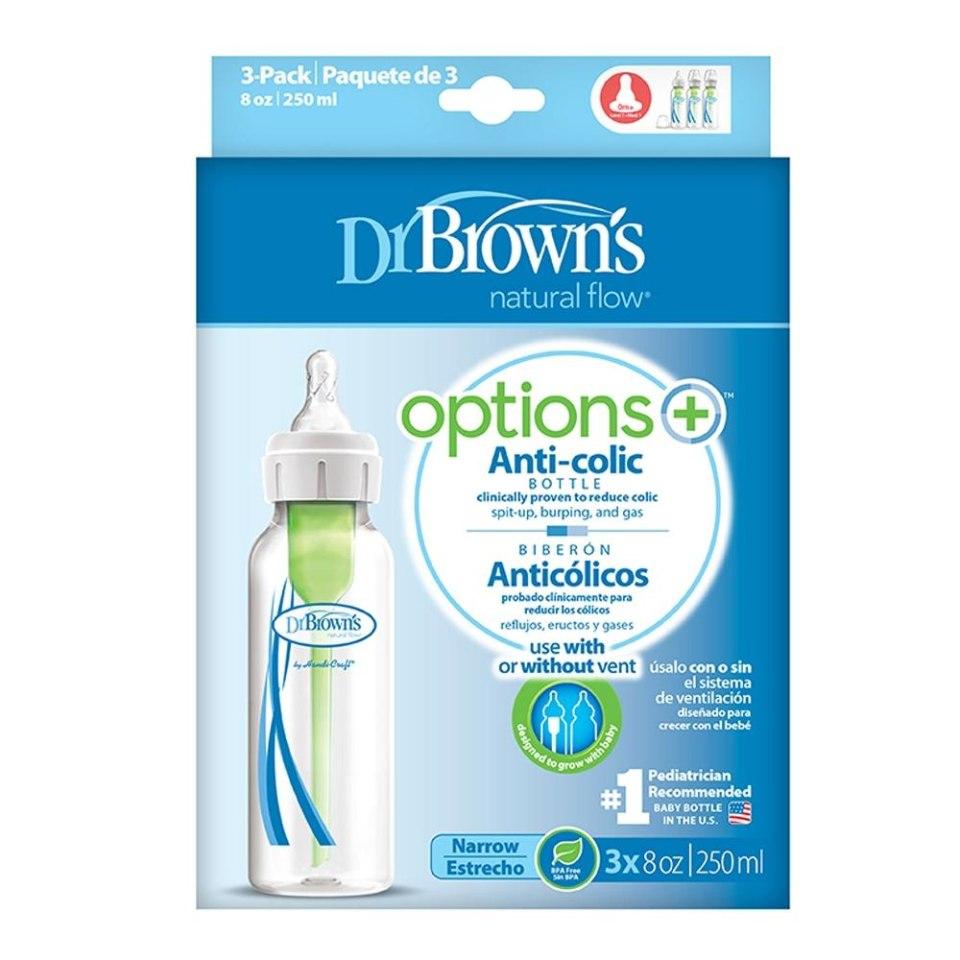 Biberon estandar 8 oz. Options+ 3-pzs F.SB83005