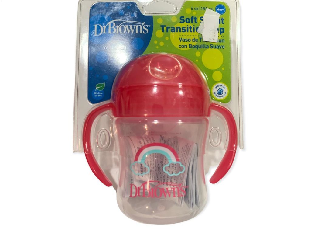 Vaso entrenador 6oz. boquilla suave Rosa/Azul F.TC61003/TC61004