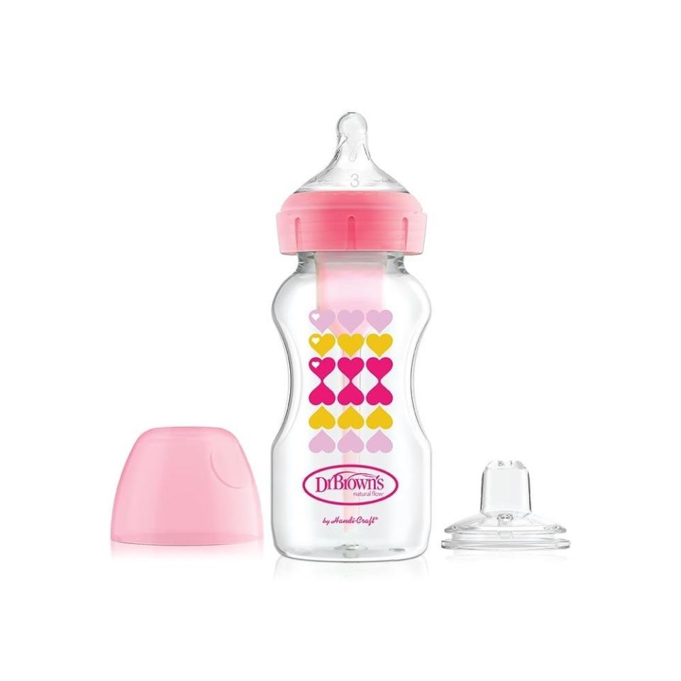 Biberon transicion cuello ancho 9 oz. Options+ Rosa/Azul F. WB91604/WB91605 - Image 5