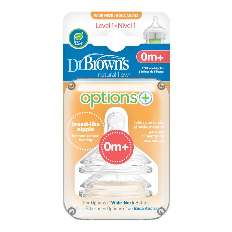 Tetinas para Biberones Cuello Ancho Dr. Brown's