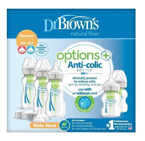 Paquete recien nacido cuello ancho Options+ 5-pack F.WB09600